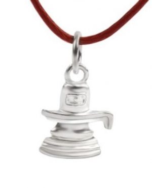 silver shivling pendant